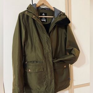Firefly coat that  is beautiful and like new. Fits beautifully. Functional.